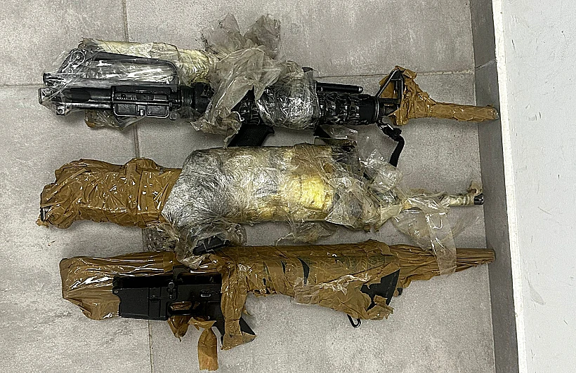 אמצעי הלחימה שאותרו בגבול מצרים