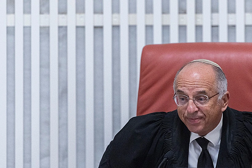 המשנה לנשיא העליון נעם סולברג בדיון בבג"ץ על אכיפת חובת הגיוס