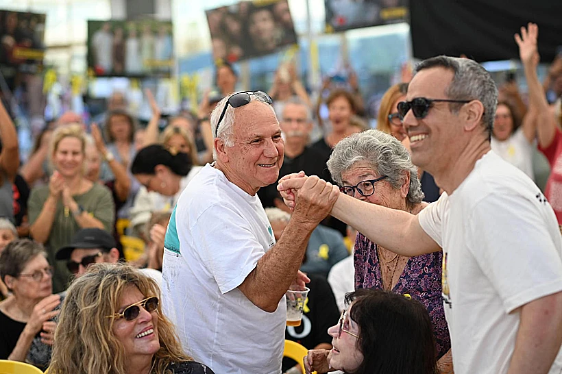 עמרי מירן בכיכר החטופים