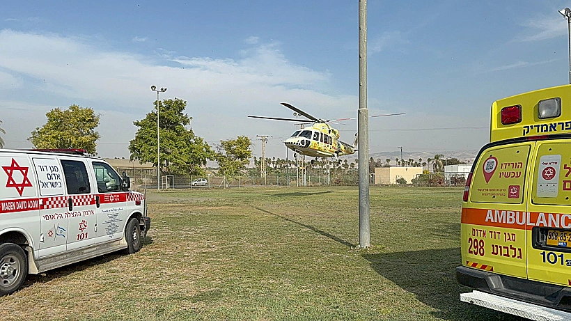 תאונת דרכים ופינוי מוסק בסמוך לשדה אליהו