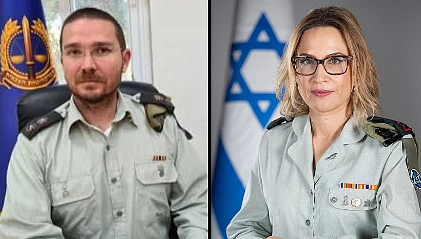 הפצ"רית אלופה יפעת תומר-ירושלמי, התובע הצבאי הראשי לשעבר אל"מ מתן סולומש