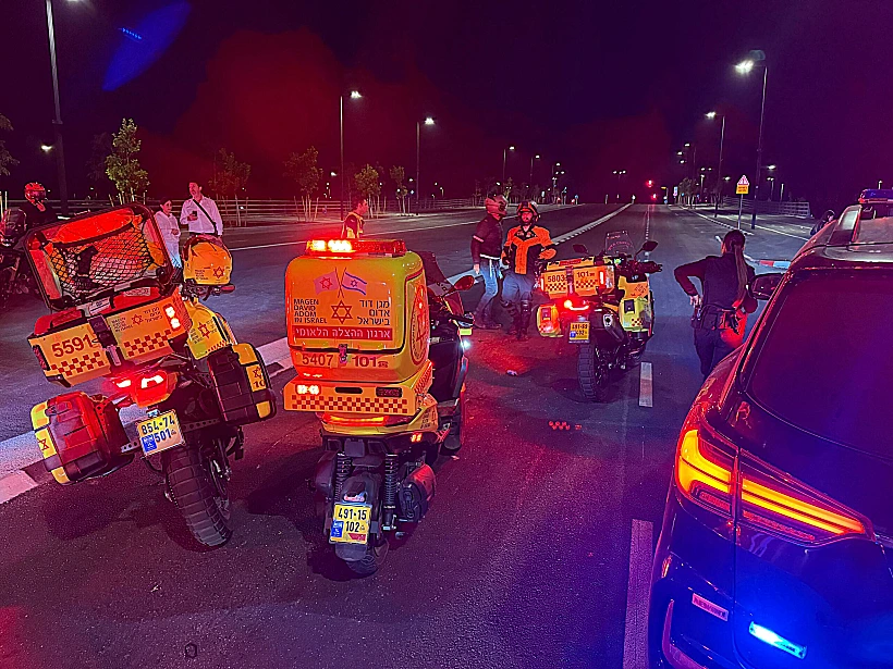 זירת התאונה בראשון לציון