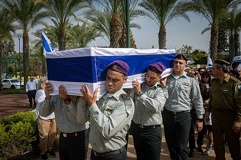 הלווייתו של אל"מ אסף חממי בקריית שאול