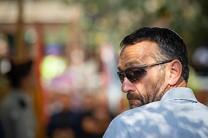 הרמטכ"ל לשעבר הרצי הלוי בהלווייתו של אל"מ אסף חממי