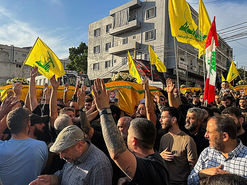 הלוויית פעילי חיזבאללה