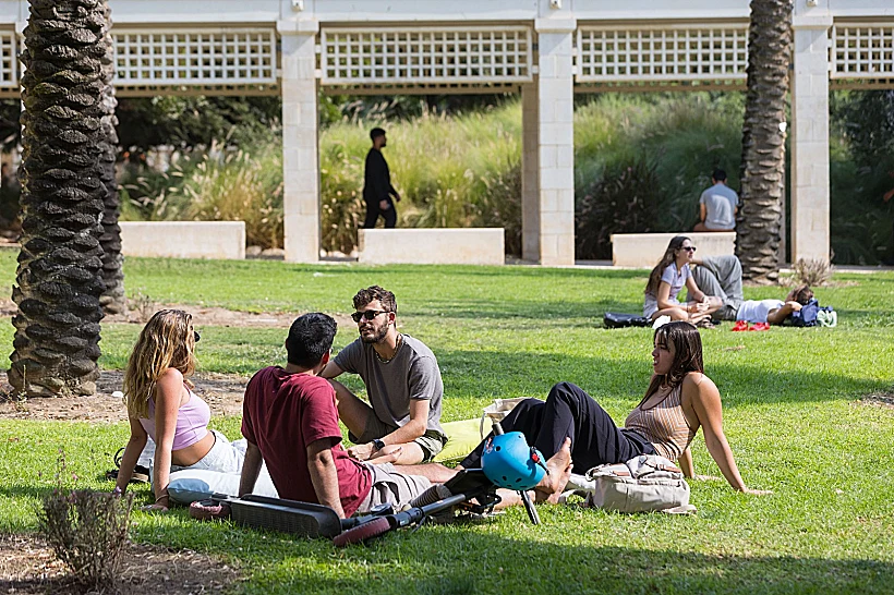 סטודנטים באוניברסיטת בן גוריון בבאר שבע