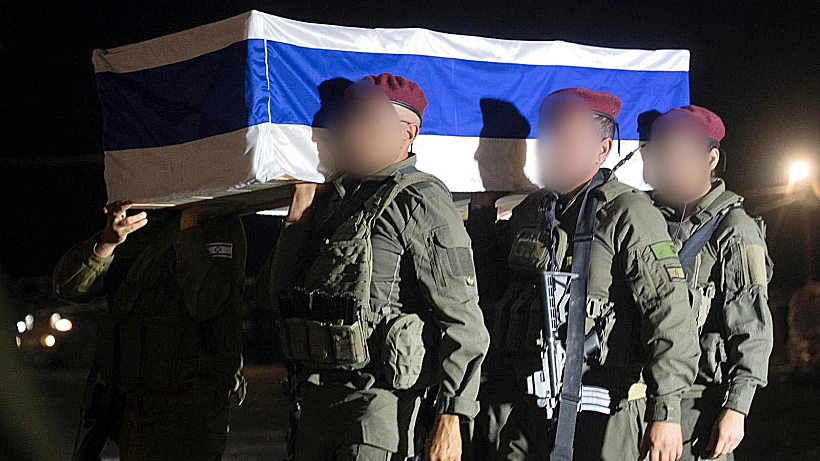 מעמד קבלת ארונו של החלל החטוף ליאור רודאיף