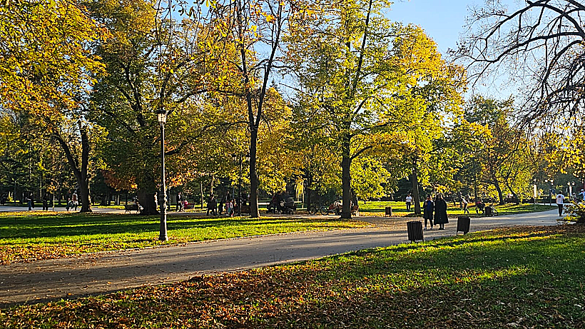 פארק המלך בוריס בסופיה בשלכת