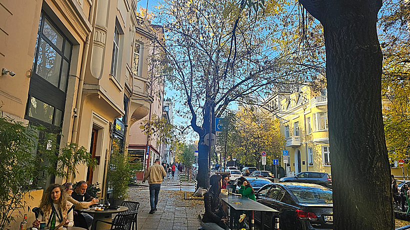 רחוב שכונת Oborishte סופיה