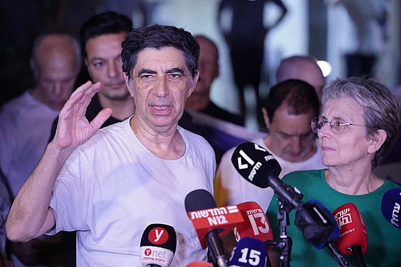 שמחה ולאה גולדין בהצהרה אחרי השבת הדר לקבר ישראל