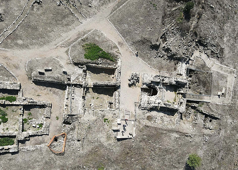 תל יוקנעם מלמעלה