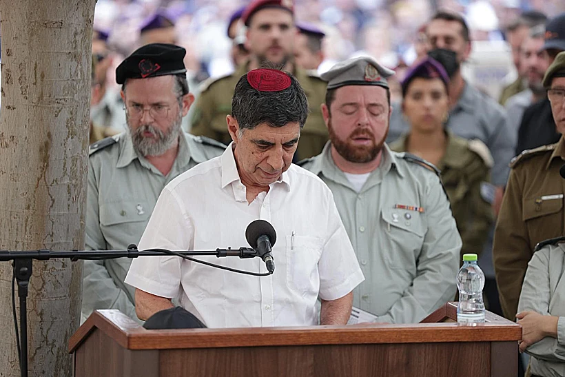 שמחה גולדין סופד לבנו הדר בהלווייתו