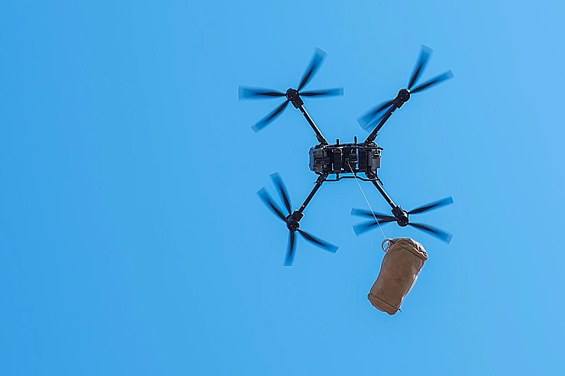 רחפן במהלך תרגיל צה"לי של פיקוד מרכז