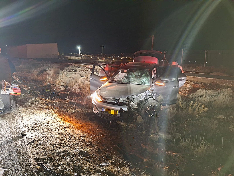 זירת התאונה בדרום הר חברון