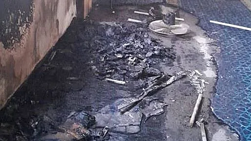 שריפת מסגד בכפר דיר איסתיא, מערבית לסלפית