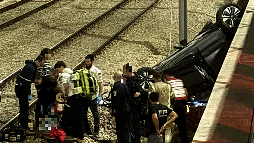 זירת התאונה בפאתי מודיעין