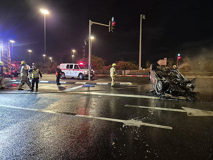 תאונת דרכים בכביש 40 ברמלה