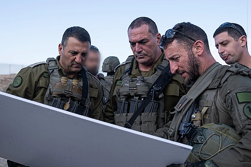 הרמטכ"ל בהערכת מצב עם מפקדי צה"ל ברצועת עזה