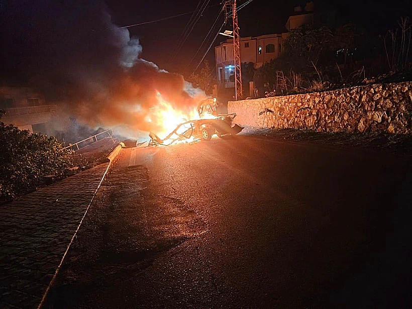 זירת התקיפה במנסורי שבדרום לבנון