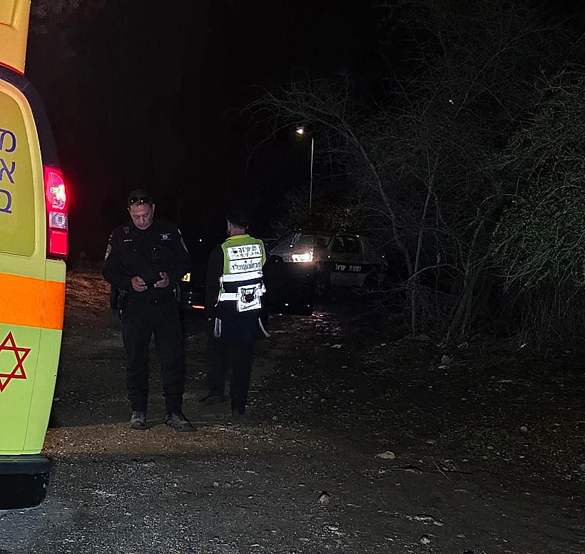 זירת ההתאבדות של העד בפרשת ההסתדרות ביער בן שמן