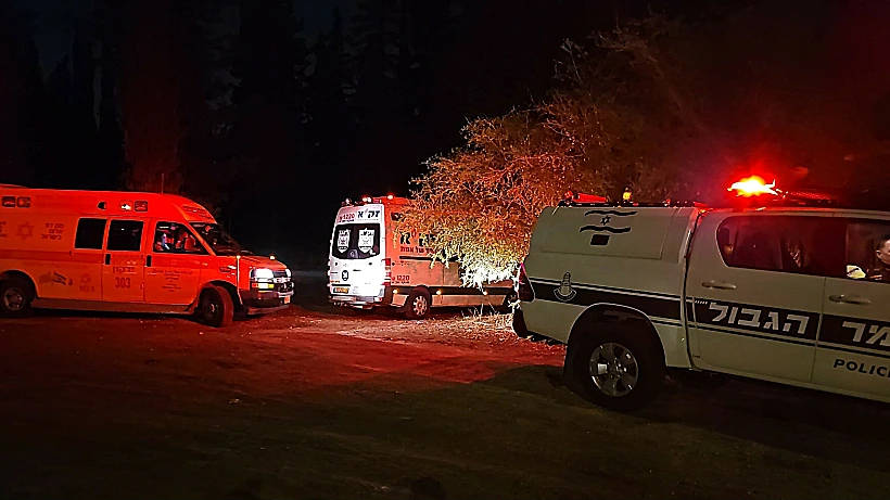 זירת ההתאבדות של העד בפרשת ההסתדרות ביער בן שמן