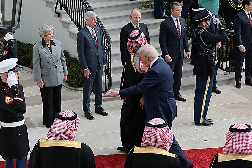 הנשיא דונלד טראמפ ויורש העצר מוחמד בן סלמאן