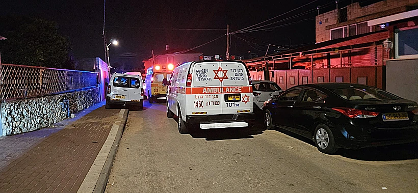 זירת הרצח בחדרה