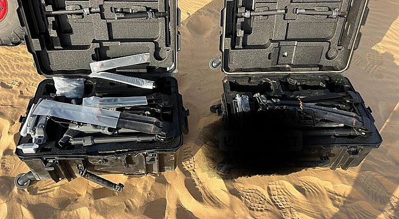 הרחפנים שהוחרמו בהברחה שסוכלה בגבול מצרים