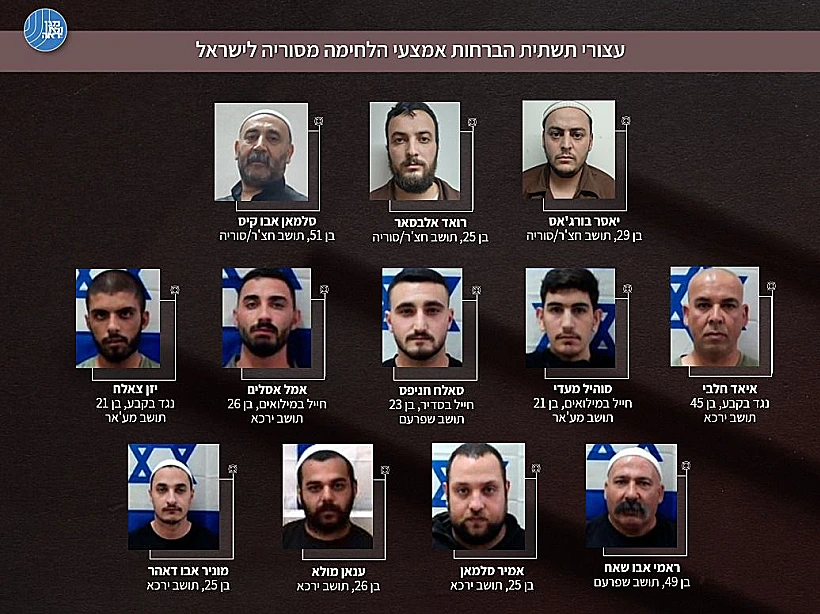 החשודים בתשתית הברחות האמל"ח מסוריה