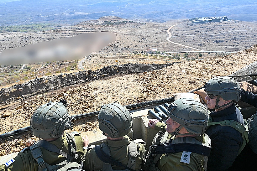 ראש הממשלה נתניהו באזור החיץ בסוריה