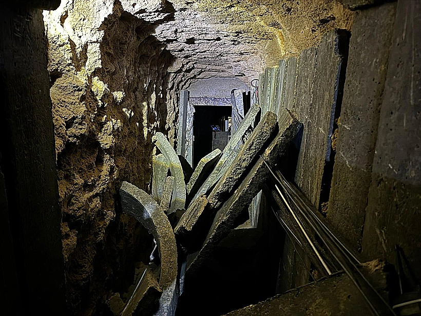 לוחמי יהל"ם במנהרה שבה הוחזק סגן הדר גולדין