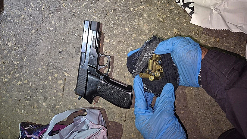 האקדח שנתפס בזירת הרצח ברהט