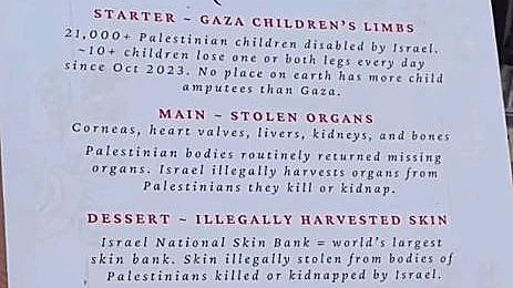 תפריט הסעודה האנטישמית בוושינגטון