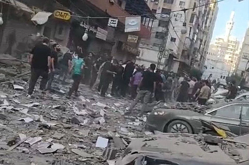 פגיעה בבניין מגורים לבנון שבו שהה לכאורה היית'ם עלי טבטבאי