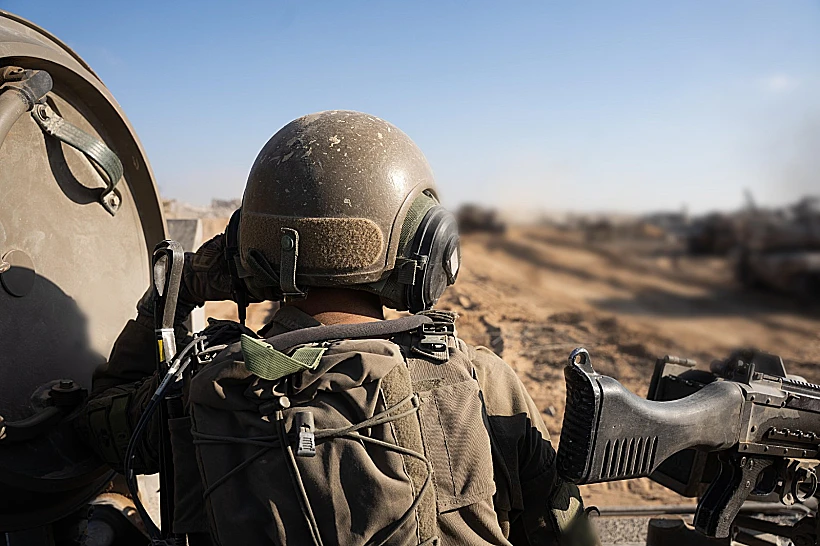 צוות הקרב של הנח"ל במרחב הקו הצהוב ברפיח