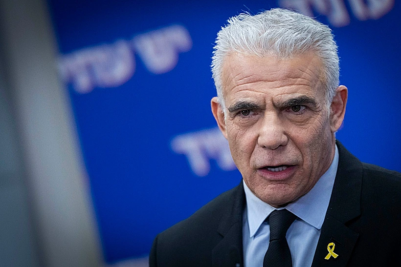 ראש האופוזיציה יאיר לפיד