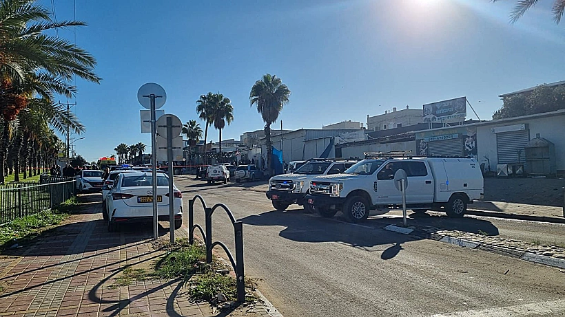 זירת הרצח בתל שבע