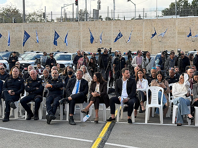 השרים רגב ובן גביר והמפכ"ל דני לוי בהשקת התוכנית לבלימת הקטל בדרכים