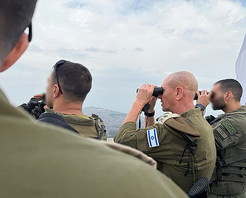 אלוף פיקוד הצפון רפי מילוא בגבול לבנון