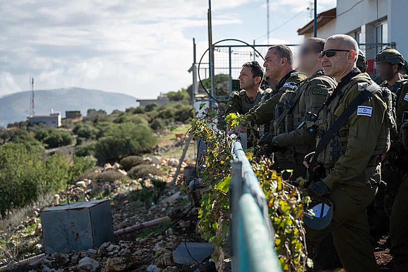 הרמטכ"ל אייל זמיר עם אלוף פיקוד המרכז אבי בלוט בצפון השומרון