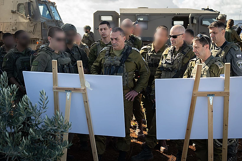 הרמטכ"ל אייל זמיר עם אלוף פיקוד המרכז אבי בלוט בצפון השומרון