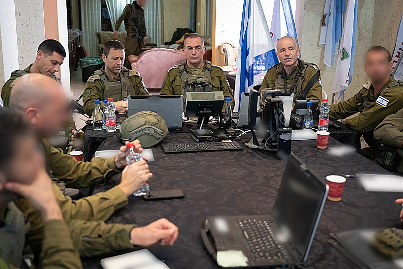 הרמטכ"ל אייל זמיר עם אלוף פיקוד המרכז אבי בלוט בצפון השומרון