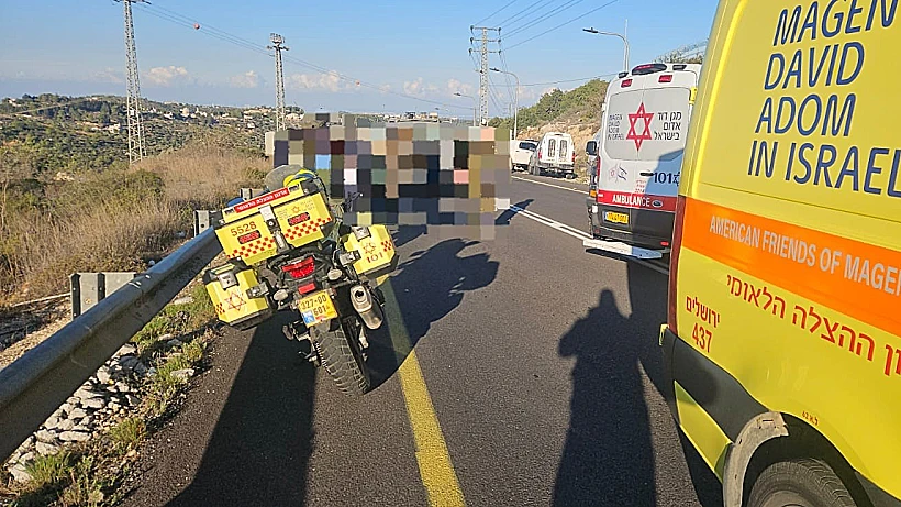 זירת פיגוע הדקירה סמוך לעטרת שבבנימין