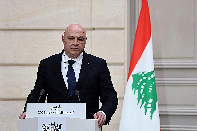 נשיא לבנון ג'וזף עאון