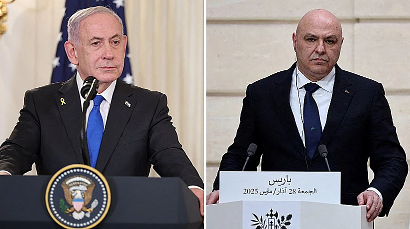 נשיא לבנון ג'וזף עאון, רה"מ בנימין נתניהו