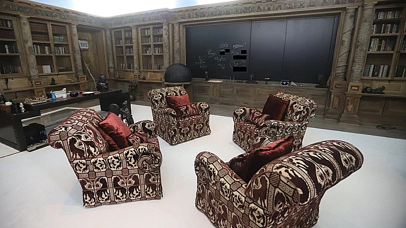 משרד באחוזתו של ג'פרי אפשטיין ב-"אי הפדופילים"