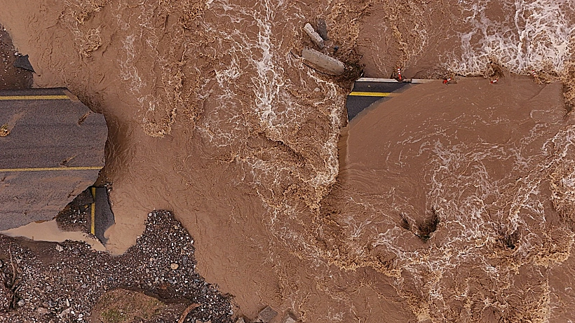 הנזקים ביוון בעקבות הסערה ביירון