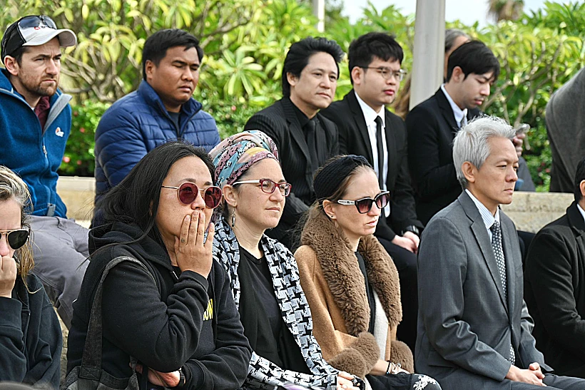 טקס הפרידה מסותטיסאק רינטלאק באנדרטת חטיבה 8 בנתב"ג