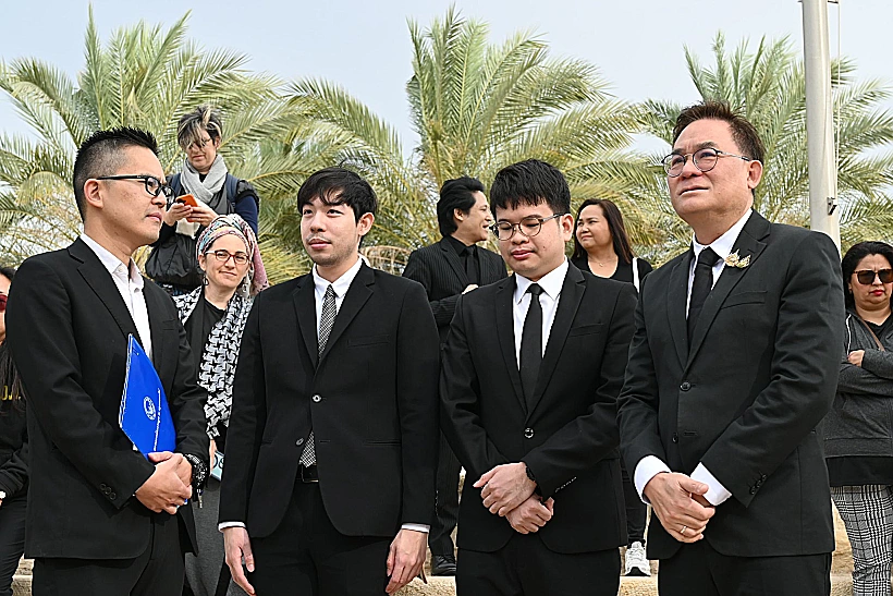 טקס הפרידה מסותטיסאק רינטלאק באנדרטת חטיבה 8 בנתב"ג