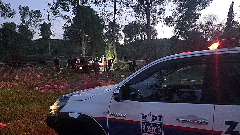 אזור מציאת הגופה ליד בית גוברין